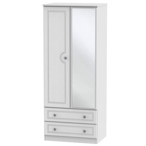 PEM062 2ft6in 2 Drawer Mirror Robe
