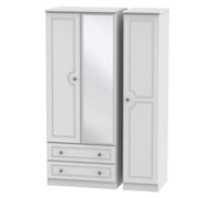 PEM132 Triple 2 Drawer Mirror Robe
