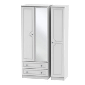 PEM142 Tall Triple 2 Drawer Mirror Robe