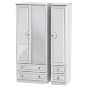 PEM152 Triple 2 Drawer Mirror + Drawer Robe