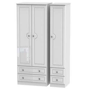 PEM161 Tall Triple 2 Drawer + Drawer Robe