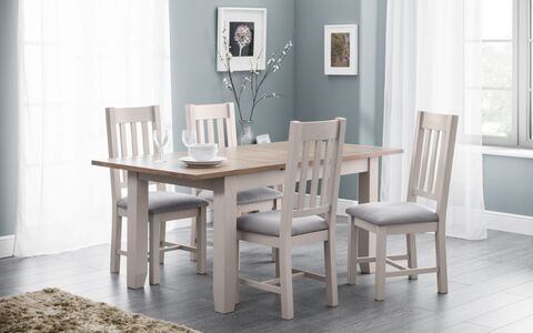 Richmond Extending Dining Table - Elephant Grey/Pale Oak