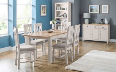 Richmond Tall Bookcase Ass - Elephant Grey/Pale Oak