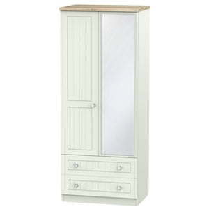 ROM062 2ft6in 2 Drawer Mirror Robe