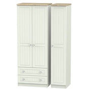 ROM141 Tall Triple 2 Drawer Robe
