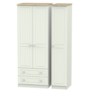 ROM141 Tall Triple 2 Drawer Robe