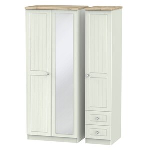 ROM157 Triple Mirror + Drawer Robe