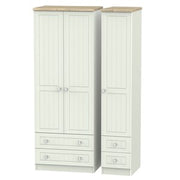 ROM161 Tall Triple 2 Drawer + Drawer Robe