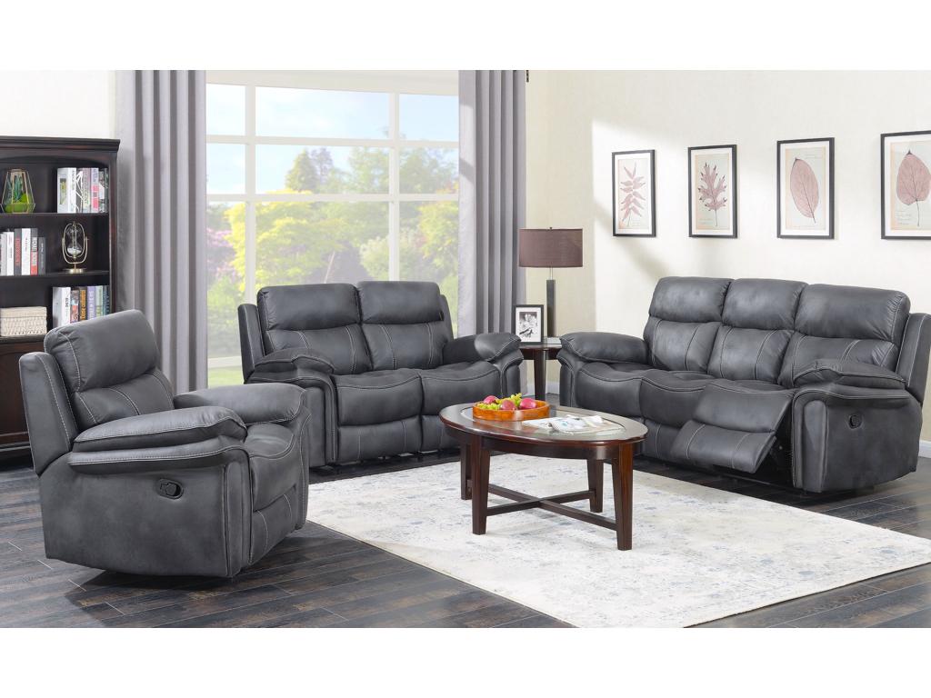 Richmond 3+1+1 Charcoal Grey Suite