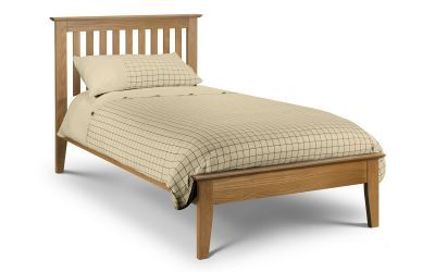 Salerno Shaker Bed 135Cm Oak