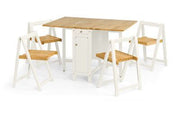 Savoy Dining Set - White/Natural
