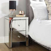Seville 2 Drawer Bedside White