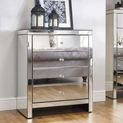 Seville 4 Drawer Chest White