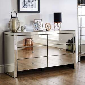 Seville 6 Drawer Chest White