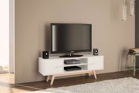 Shard TV Unit White