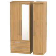 SHE132 Triple 2 Drawer Mirror Robe