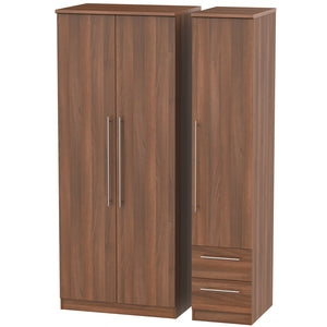 SHE150 Triple Plain + Drawer Robe