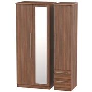 SHE157 Triple Mirror + Drawer Robe