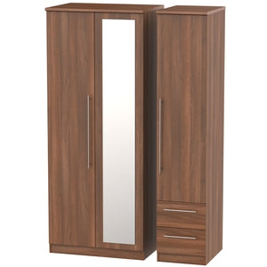 SHE157 Triple Mirror + Drawer Robe