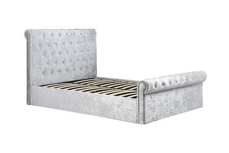 Sude Double Ottoman Bed Grey