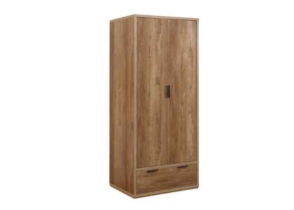 Sri Lanka 2 Door 1 Drawer Wardrobe Rustic Oak