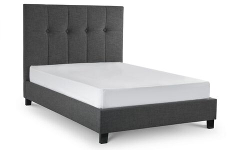 Sorrento High Headboard Bed 180Cm - Slate Linen