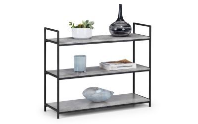 Staten Low Concrete Bookcase