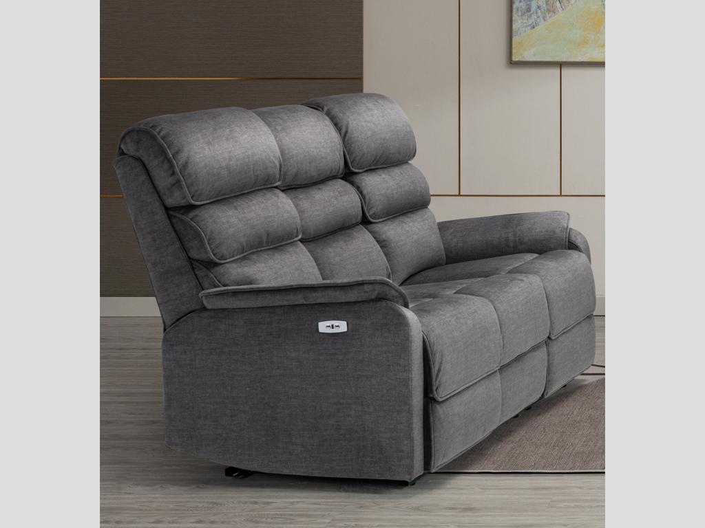 Savoy 3 Seater Grey (Electric)