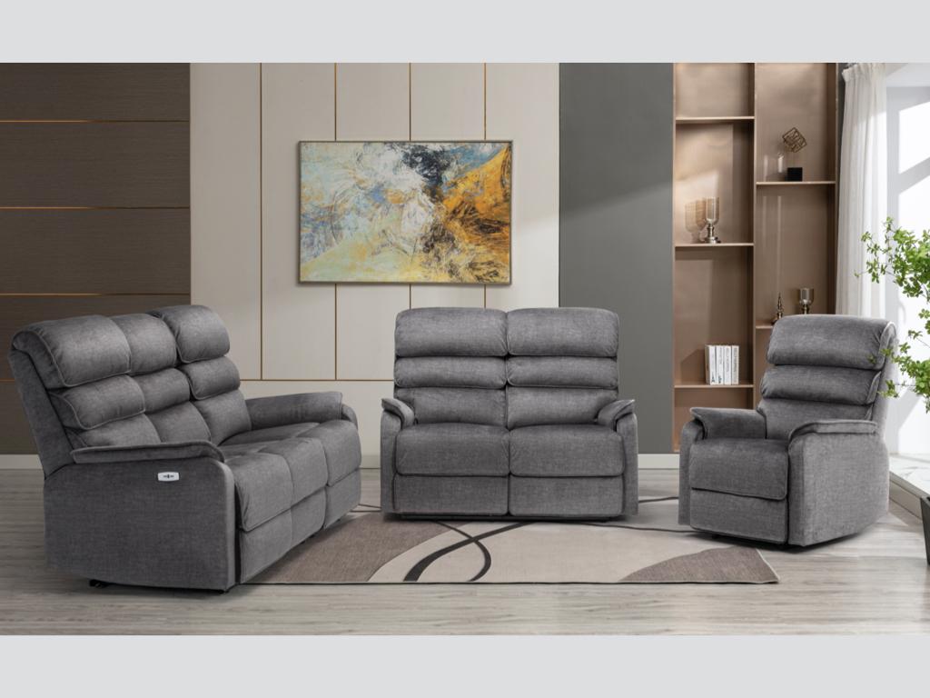 Savoy 3+1+1 Suite Grey (Electric)