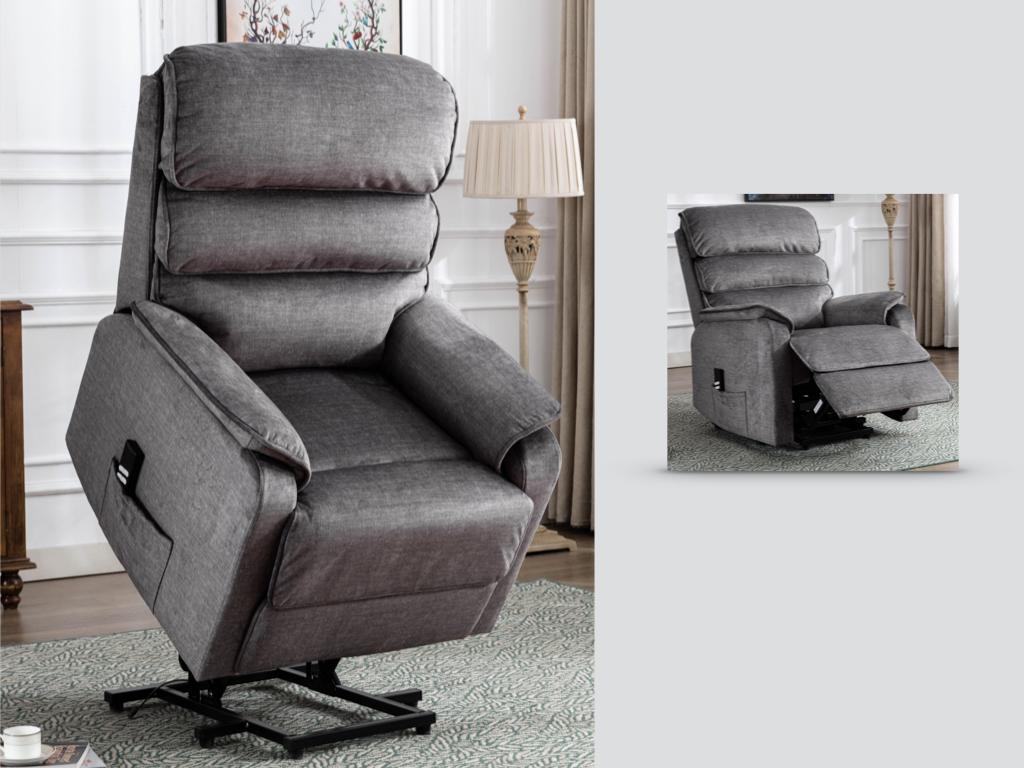 Savoy Lift and Tilt Dual Chair Grey (Electric)