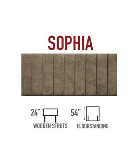 Sophia (seline v) Strutted Headboard 24"