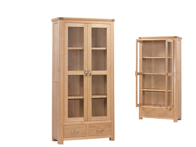 Treviso Oak Display Cabinet