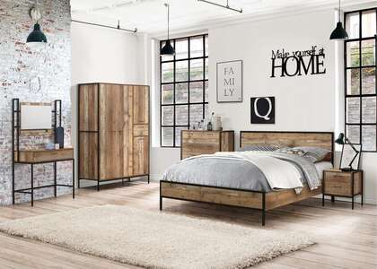 Urban Dressing Table & Mirror Rustic