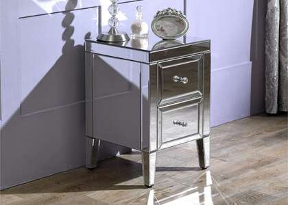 Valencia 2 Drawer Bedside White