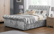 Verona 2 Drawer Storage Bed Silver Crush 135Cm