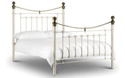 Victoria Stone White Bed 135Cm