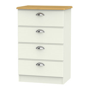 VIC008 4 Drawer Midi Chest