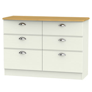 VIC015 6 Drawer Midi Chest