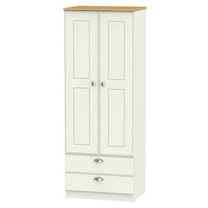 VIC081 Tall 2ft6in 2 Drawer Robe