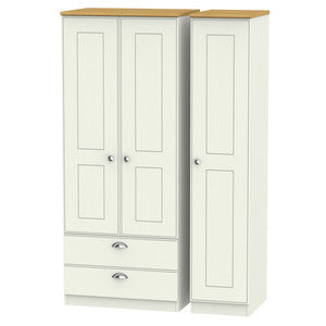 VIC131 Triple 2 Drawer Robe