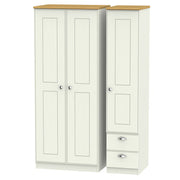 VIC150 Triple Plain + Drawer Robe