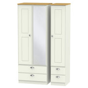 VIC162 Tall Triple 2 Drawer Mirror + Drawer Robe
