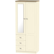 Valencia 2ft6in 2 Drawer Mirror Robe