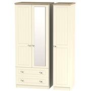 Valencia Triple 2 Drawer Mirror Robe