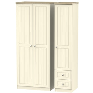 Valencia Triple Plain + Drawer Robe