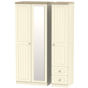 Valencia Triple Mirror + Drawer Robe