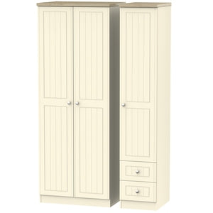 Valencia Tall Triple Plain + Drawer Robe