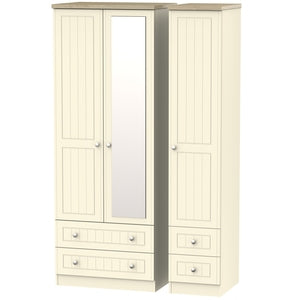 Valencia Tall Triple 2 Drawer Mirror + Drawer Robe