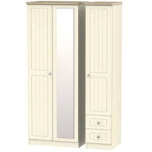 Valencia Tall Triple Mirror + Drawer Robe