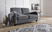 Vivo 2 Seater Sofa In Dusk Grey Chenille